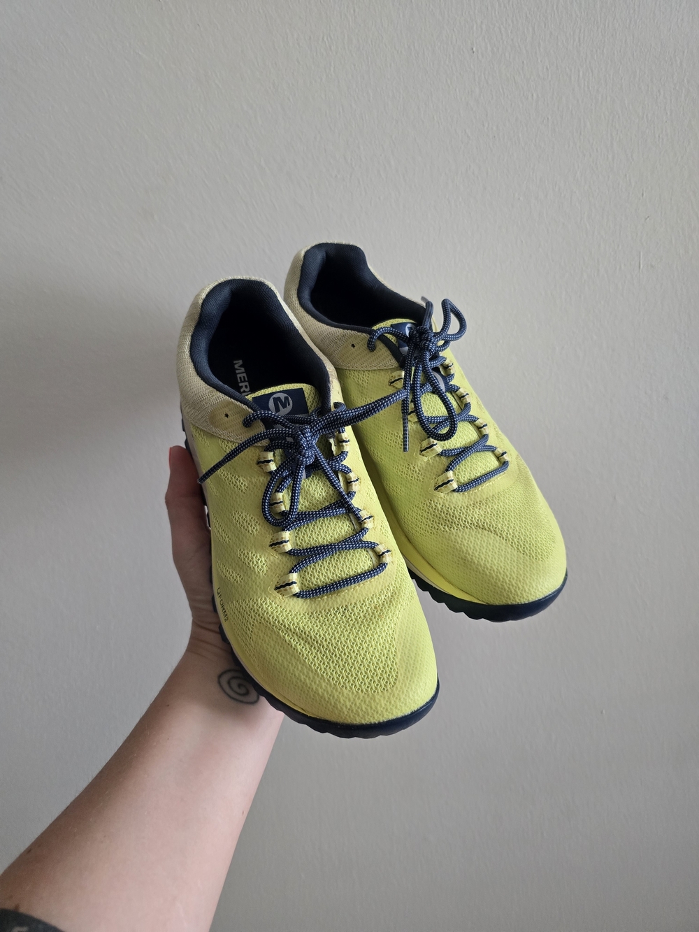 Merrell Lightweight Yellow Athletic Sneakers